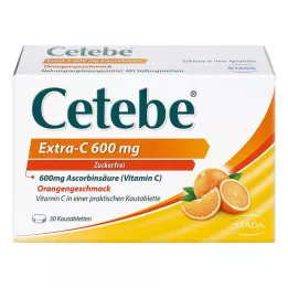 CETEBE Extra-C 600 mg çiğneme tabletleri, 30 adet
