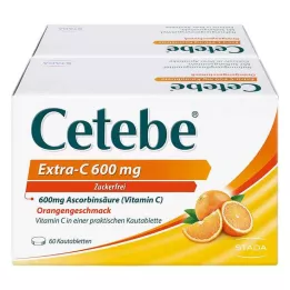 CETEBE Extra-C 600 mg çiğneme tabletleri, 120 adet