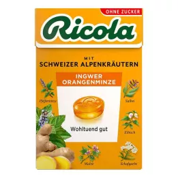 RICOLA o.Z.Box Zencefil Portakal Naneli Bonbonlar, 50 gr