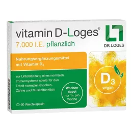 VITAMIN D-LOGES 7.000 IU bitkisel haftalık depo, 60 adet