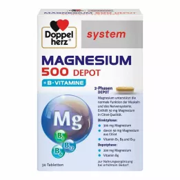 DOPPELHERZ Magnezyum 500 Depo sistem tabletleri, 30 adet
