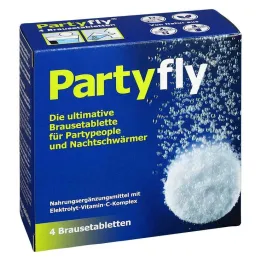 Partyfly efervesan tabletler, 4 adet
