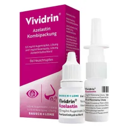 Saman nezlesi & alerjileri için Vividrin® Azelastine kombinasyon paketi, 1 p