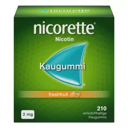 NICORETTE 2 mg taze meyveli sakız, 210 adet