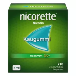 NICORETTE 2 mg taze naneli sakız, 210 adet