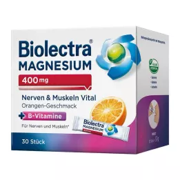 BIOLECTRA Magnezyum 400 mg Sinirler & Kaslar Vital, 30X1,9 g
