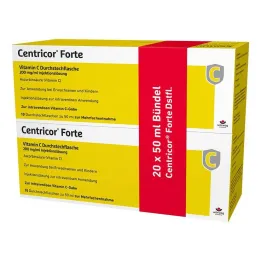 Centricor Forte C Vitamini flakonu 200 mg/ml enjeksiyonluk çözelti, 20X50 ml
