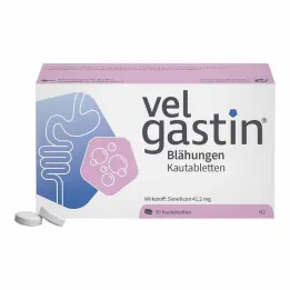 Velgastin gaz çiğneme tabletleri, 50 adet