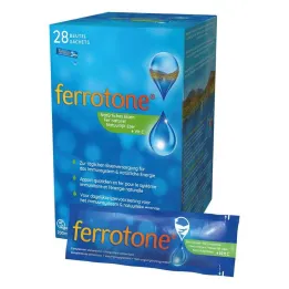 Ferroton doğal demir artı C vitamini elma torbası, 28X25 ml
