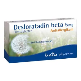 Desloratadin beta 5 mg film kaplı tablet, 20 adet