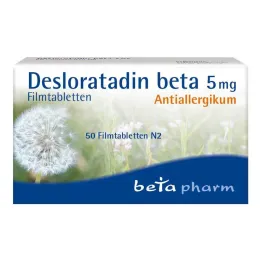 Desloratadin beta 5 mg film kaplı tablet, 50 adet