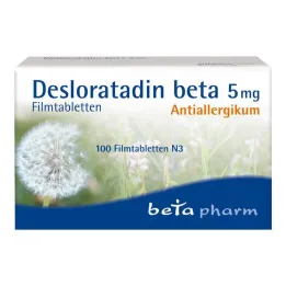 Desloratadin beta 5 mg film kaplı tablet, 100 adet