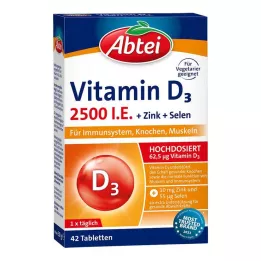 ABTEI D3 Vitamini 2500 IU tablet + çinko + selenyum, 42 adet