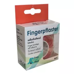 UM EASYPLAST Parmak yaması kendinden yapışkanlı 2,5 cm x 5 m kırmızı, 1 adet