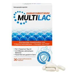Multilac Synbiotic mide-dirençli kapsüller, 30 adet