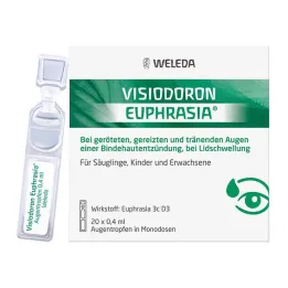 Tek dozlarda Visiodoron Euphrasia göz damlası, 20X0.4 ml