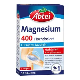 Abbey Magnesium 400 yüksek doz tablet, 30 adet