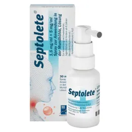 Septolet 1,5 mg/ml + 5 mg/ml sprey, 30 ml