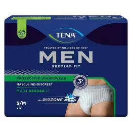 TENA® MEN PREMIUM FIT İdrar kaçırma için Maxi S/M Pantolon, 12 parça