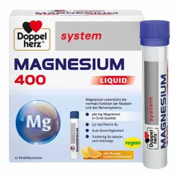 Doppelherz Magnesium 400 Sıvı sistem içme ampulü, 10 adet