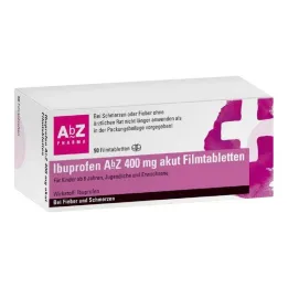 İbuprofen AbZ 400 mg akut film kaplı tabletler, 50 tablet