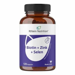 Cilt Saçları için Biotin + Çinko + Selenyum &amp; Tırnak Kapsülleri, 120 adet