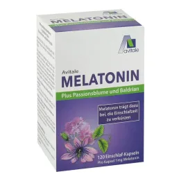 Melatonin + çarkıfelek + kediotu kapsülleri, 120 adet