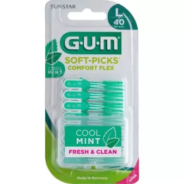 GUM Yumuşak penalar Comfort Flex mint büyük, 40 adet