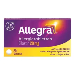 Allegra alerji tabletleri 20 mg tablet, 20 adet