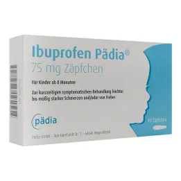 Ibuprofen Pedia 75 mg fitiller, 10 adet