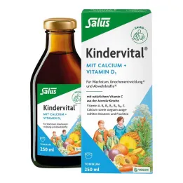 Kalsiyum + D3 tonik Saluslu Kindervital, 250 ml