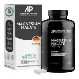 Magnezyum Malat 3000 mg vegan tabletler, 180 adet