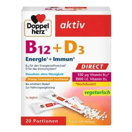 Doppelherz B12 + D3 Direkt Peletler, 20 adet