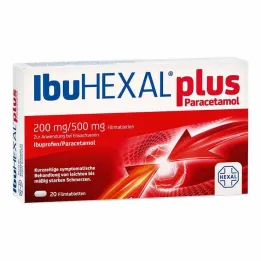 IbuHEXAL artı parasetamol 200 mg/500 mg film kaplı tablet, 20 adet