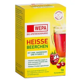 Wepa sıcak meyveler + C vitamini + çinko + magnezyum tozu, 10X10 g