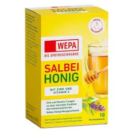 Wepa adaçayı + bal + C vitamini + çinko tozu, 10X10 g