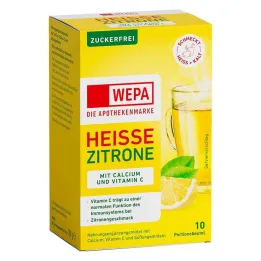 Wepa sıcak limon + C vitamini + kalsiyum şekersiz toz, 10X10 g