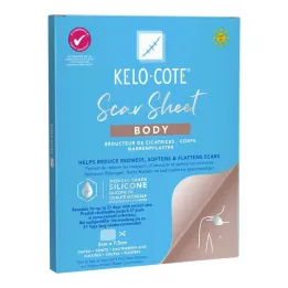 Kelo-Cote silikon yara izi alçı gövdesi, 1 adet