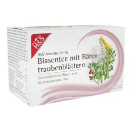 H&S Ayı üzümü yaprakları filtre torbalı baloncuklu çay, 20X2,0 g