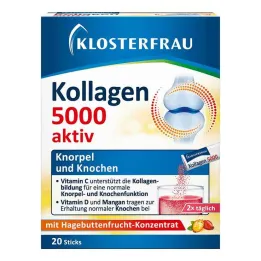 Klosterfrau Collagen 5000 aktif granül çubuklar, 20 adet