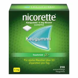 nicorette® sakız taze nane, 4 mg nikotin, 210 adet