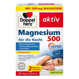 Gece tabletleri için Doppelherz Magnesium 500, 60 adet