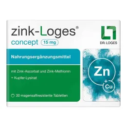 Çinko-Loges konsepti 15 mg mide-dirençli tablet, 30 adet