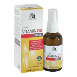 D3 Vitamini 1000 IU direkt sprey, 50 ml