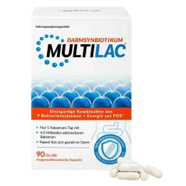 Multilac Synbiotic mide-dirençli kapsüller, 3x30 adet