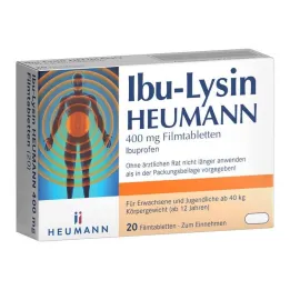 İbu-Lizin Heumann 400 mg film kaplı tabletler, 20 tablet