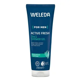 Weleda Erkekler için Active Fresh 3ü 1 Arada Duş Jeli, 200 ml