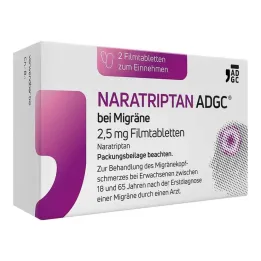 NARATRIPTAN ADGC® migren için 2,5 mg film kaplı tablet, 2 adet