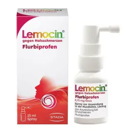 Lemocin Flurbiprofen 8.75mg / doz Ağız boşluğunda kullanıma yönelik sprey, 15 ml