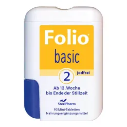 Folio 2 temel iyot içermeyen film kaplı tablet, 90 adet